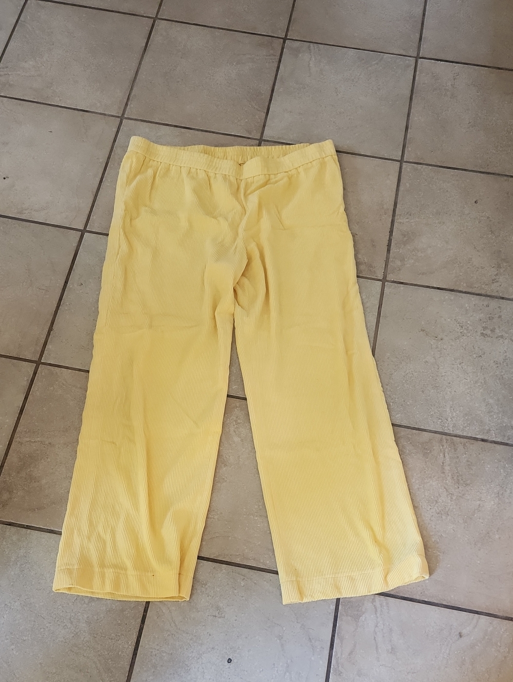 Akris Yellow Wide-Leg Trousers